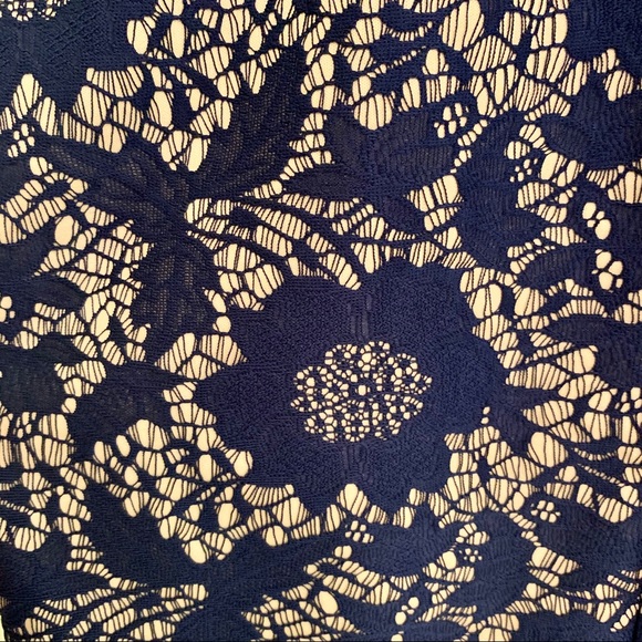 Jessica Simpson Navy Size 10 Lace Sheath Dress - Picture 4 of 4